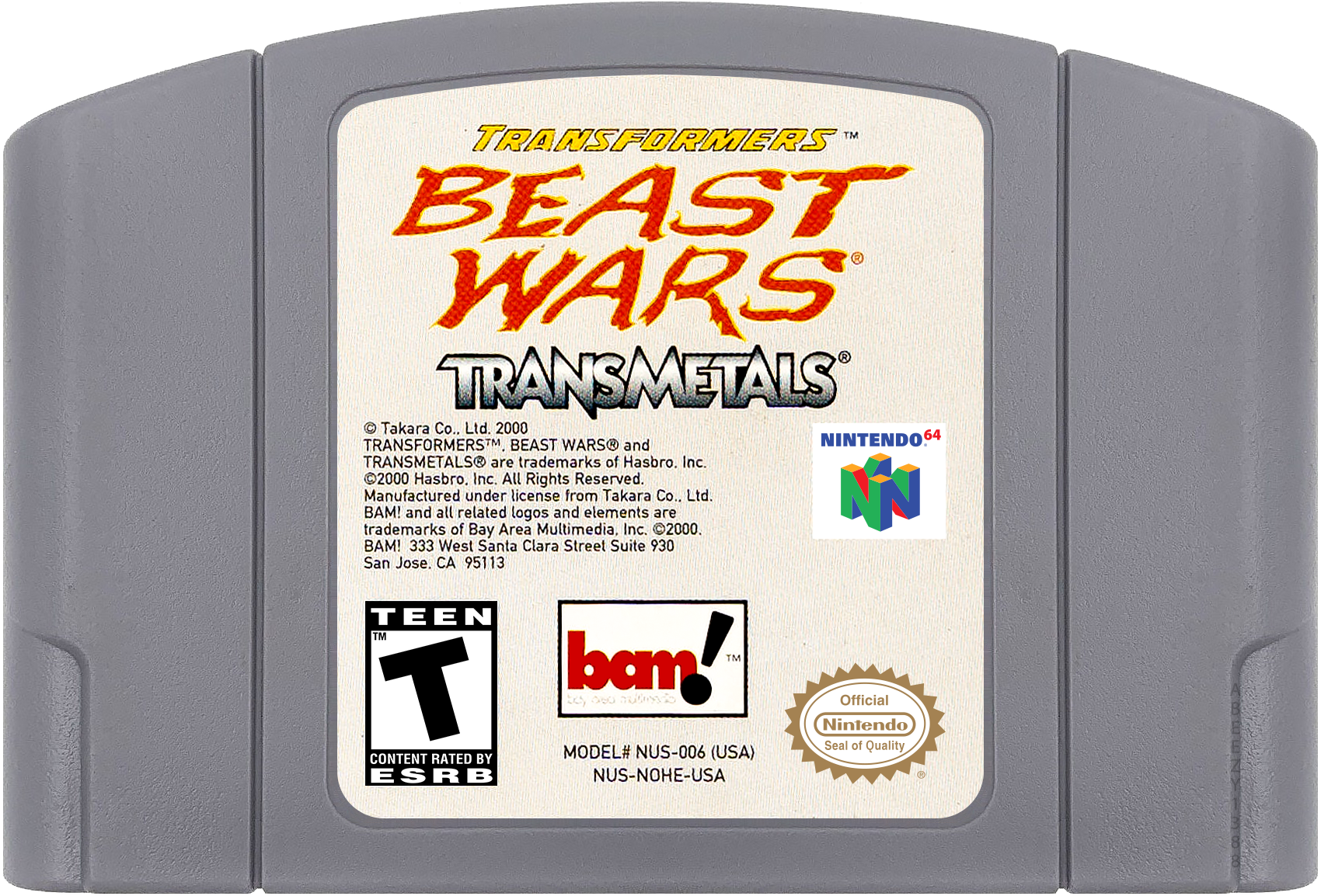 Transformers Beast Wars Transmetals media 5 for Nintendo 64